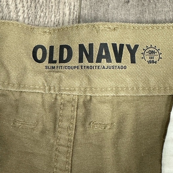 Men's Old Navy 38 x 30 Pants Chino Khakis Khaki Tan Slim Fit Classic Cotton NWT - Picture 10 of 12